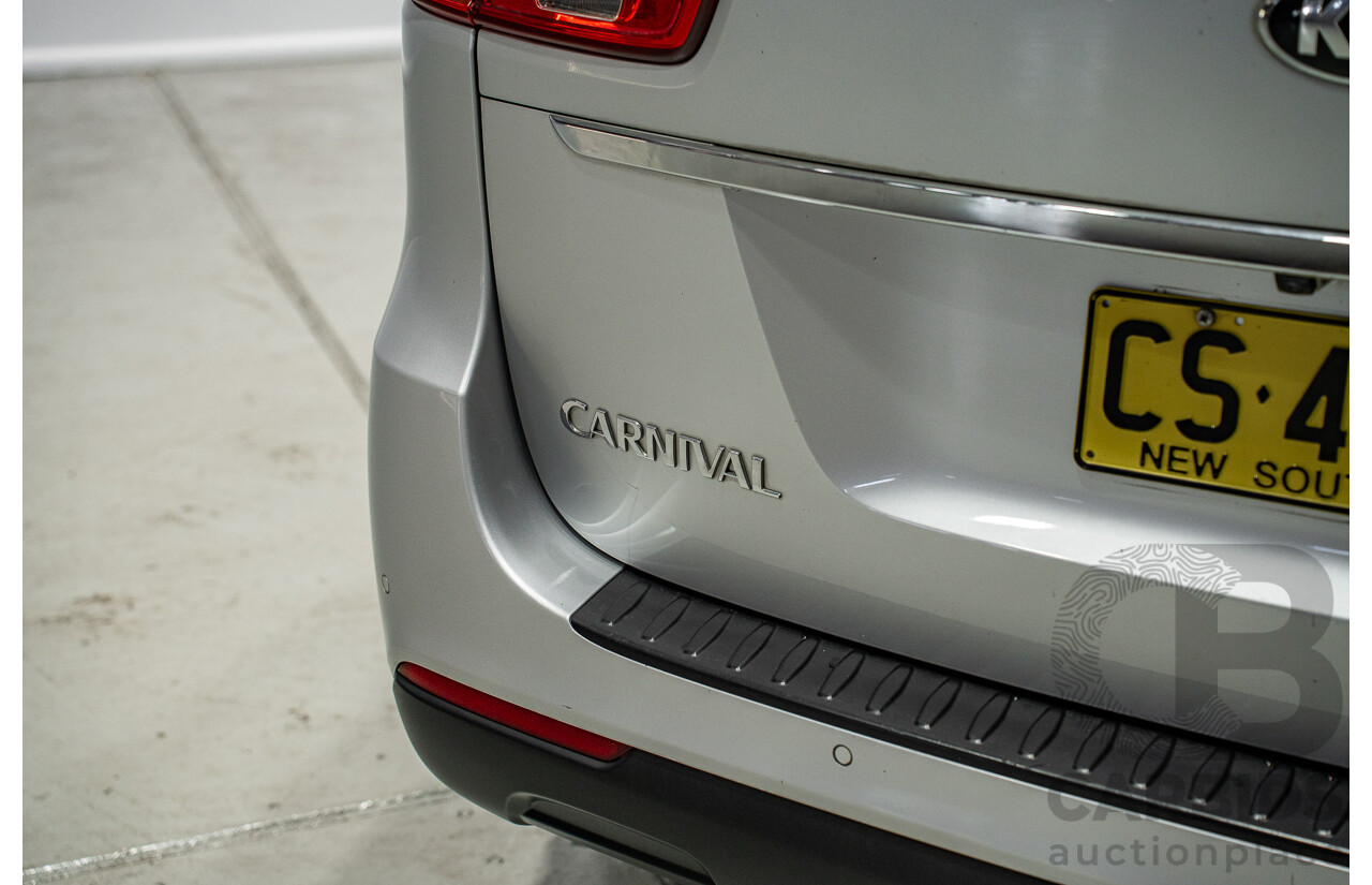 01/2019 Kia Carnival S YP PE MY19 4d Wagon Silver 3.3L