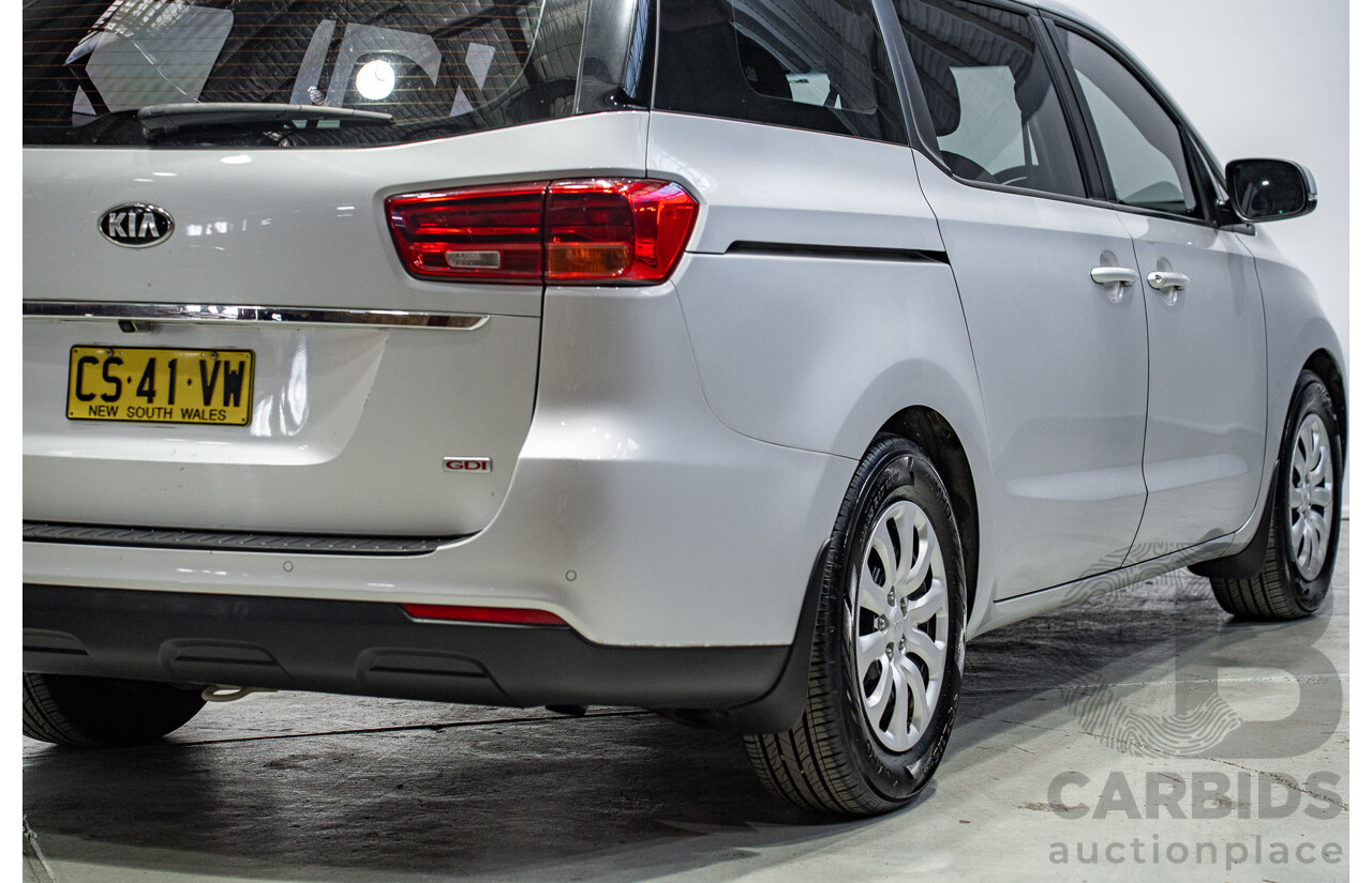 01/2019 Kia Carnival S YP PE MY19 4d Wagon Silver 3.3L