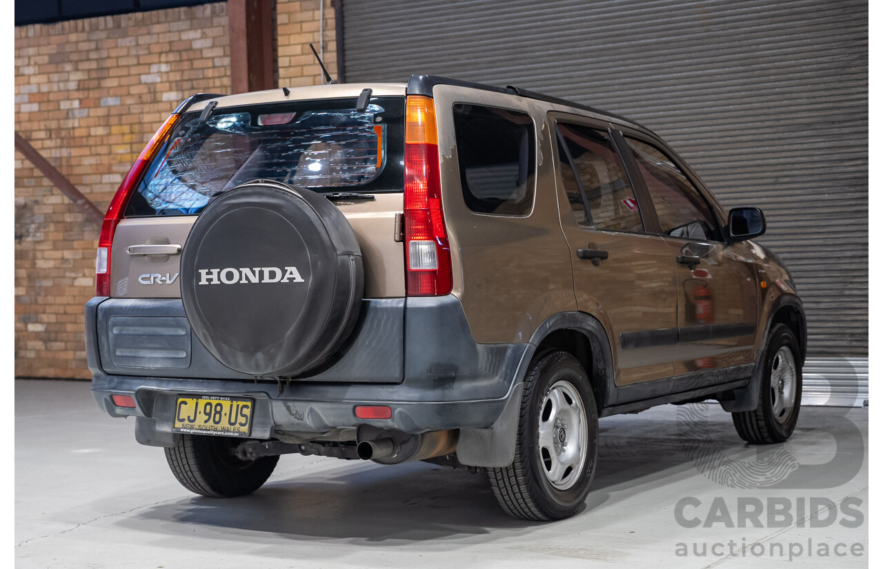 03/2004 Honda Cr-V (4WD) MY04 4d Wagon Gold 2.4L