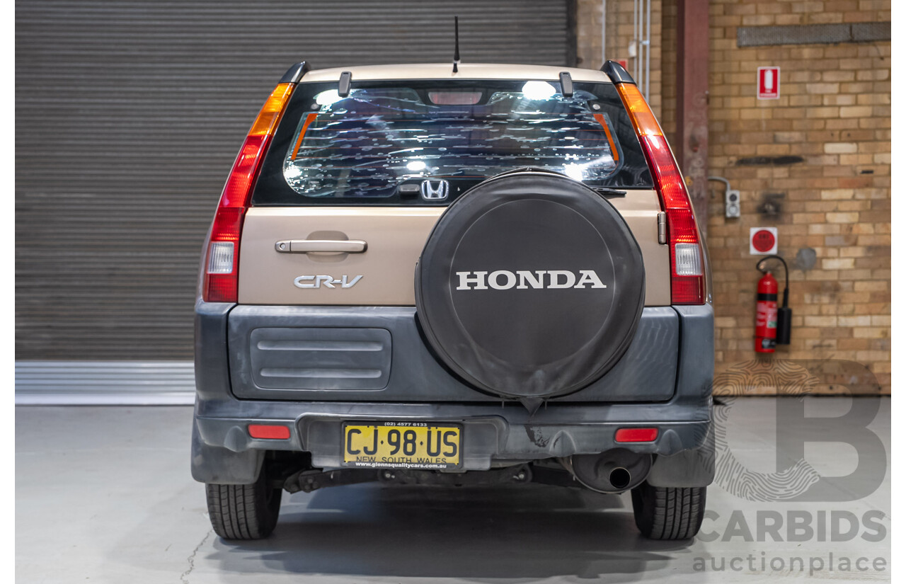 03/2004 Honda Cr-V (4WD) MY04 4d Wagon Gold 2.4L