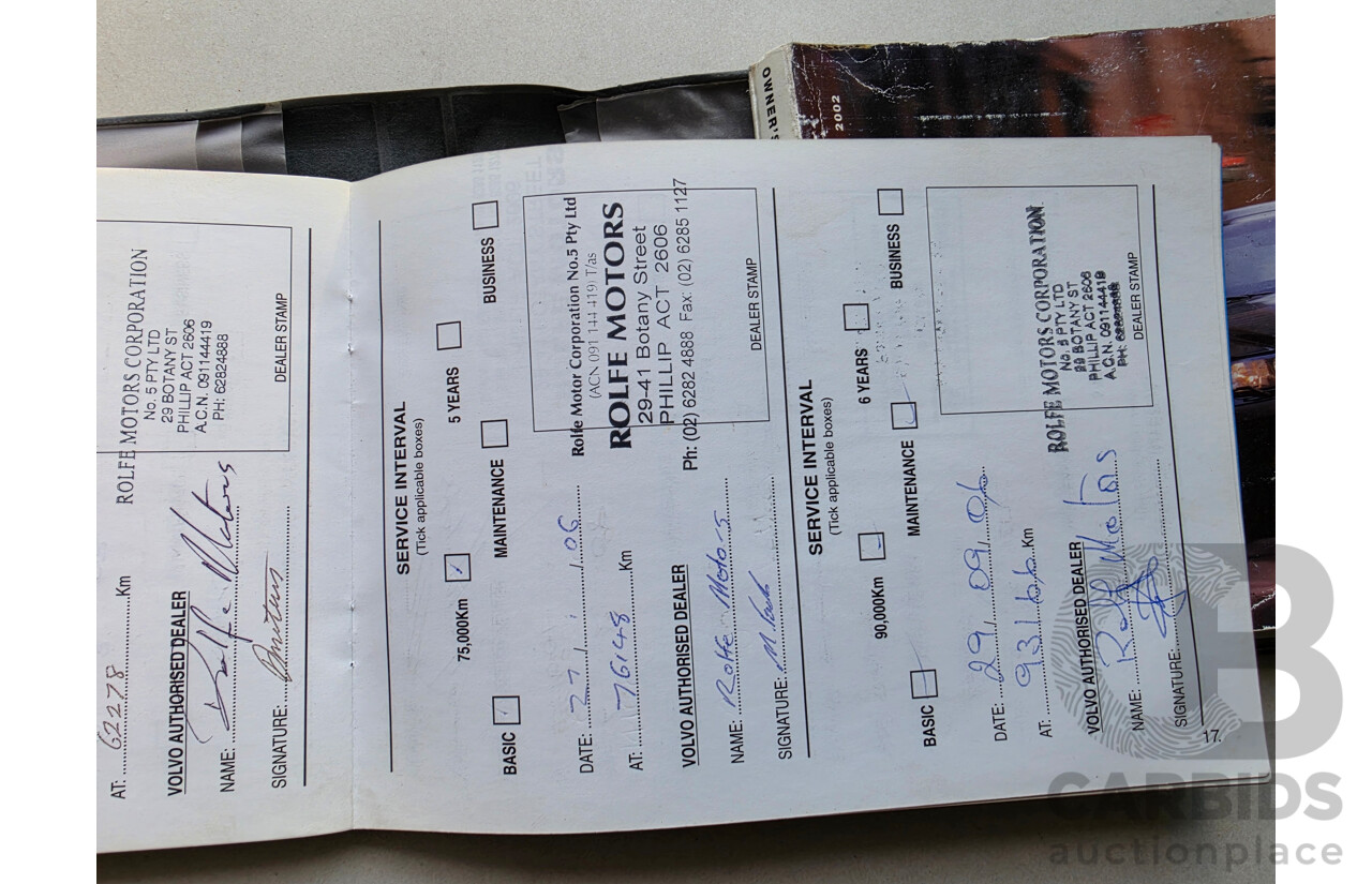 06/2002 Volvo S60 (AWD)  4d Sedan Black 2.4L