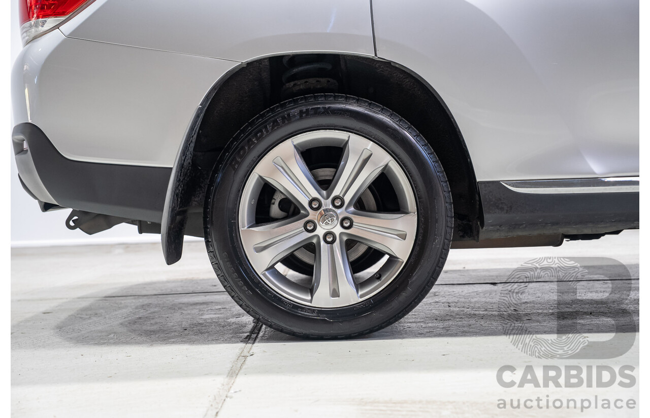 02/2011 Toyota Kluger KX-S (4x4) GSU45R MY11 UPGRADE 4d Wagon Silver 3.5L