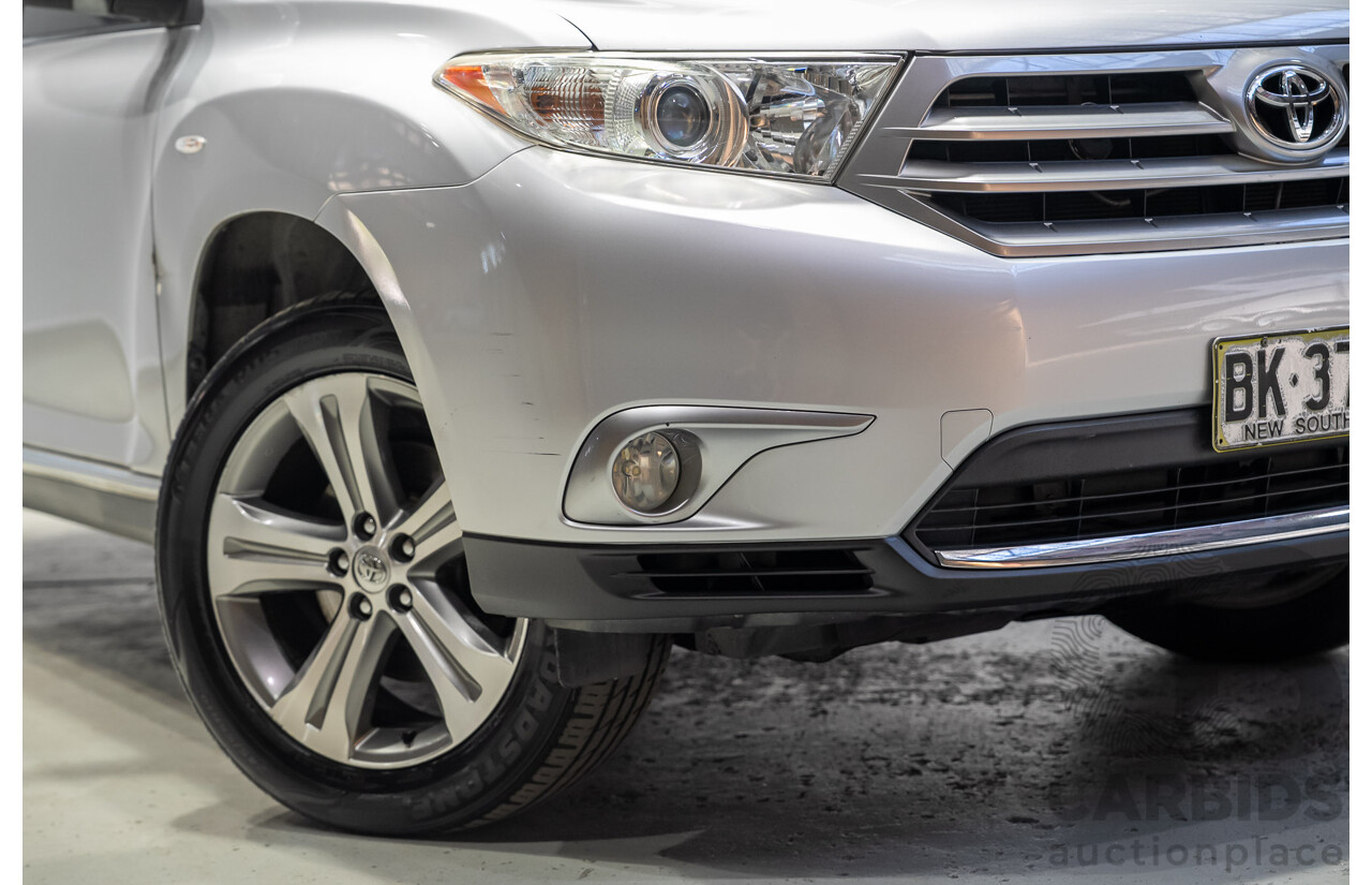 02/2011 Toyota Kluger KX-S (4x4) GSU45R MY11 UPGRADE 4d Wagon Silver 3.5L