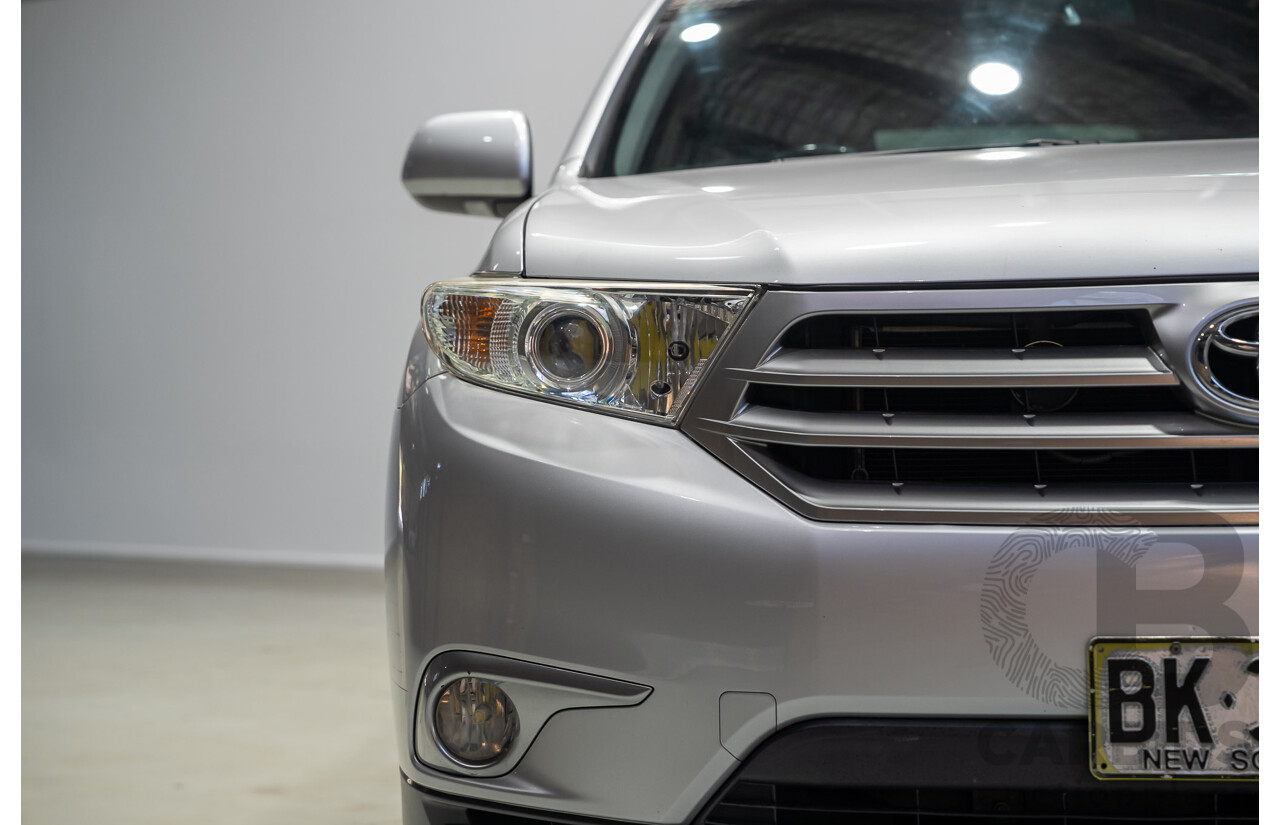 02/2011 Toyota Kluger KX-S (4x4) GSU45R MY11 UPGRADE 4d Wagon Silver 3.5L