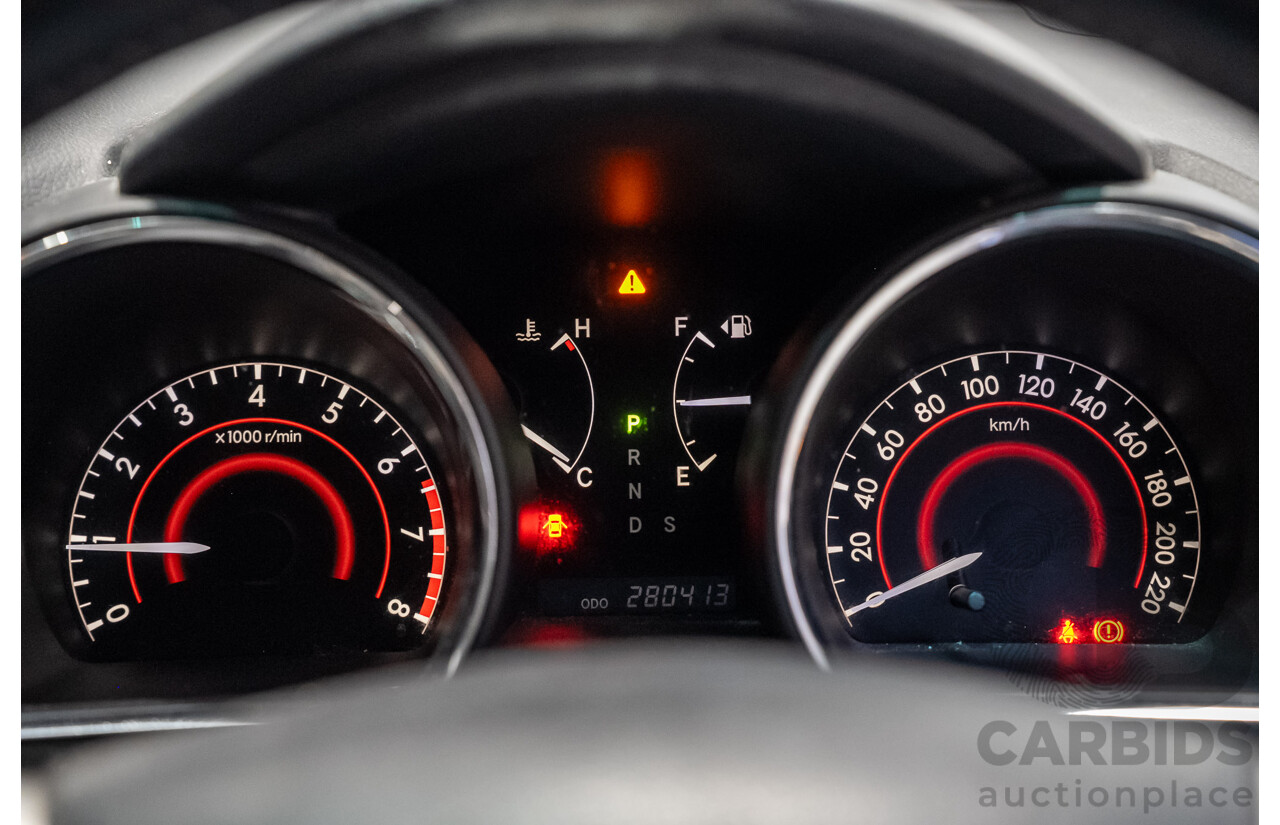 02/2011 Toyota Kluger KX-S (4x4) GSU45R MY11 UPGRADE 4d Wagon Silver 3.5L