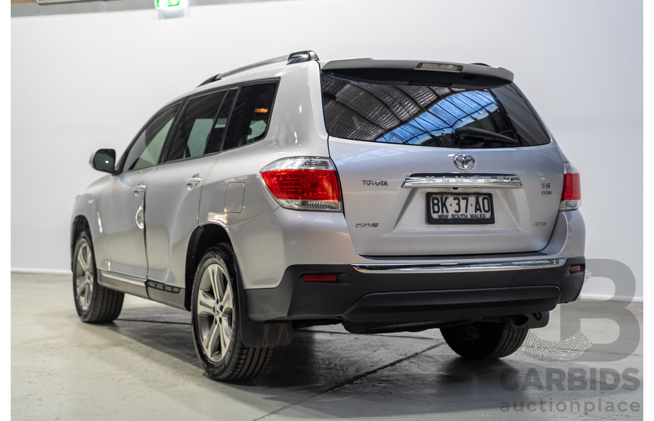 02/2011 Toyota Kluger KX-S (4x4) GSU45R MY11 UPGRADE 4d Wagon Silver 3.5L