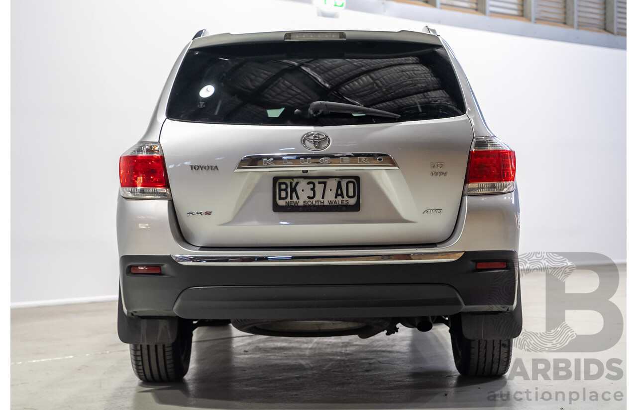 02/2011 Toyota Kluger KX-S (4x4) GSU45R MY11 UPGRADE 4d Wagon Silver 3.5L