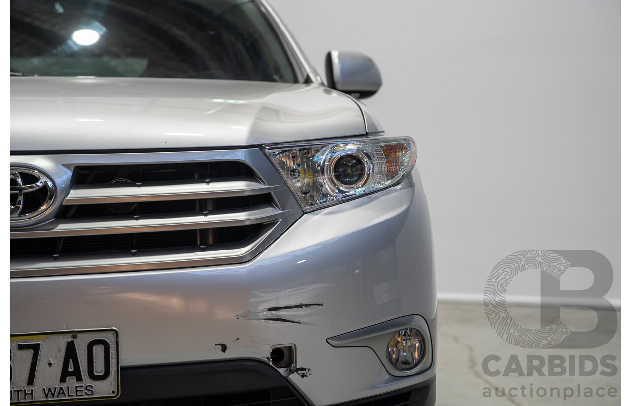 02/2011 Toyota Kluger KX-S (4x4) GSU45R MY11 UPGRADE 4d Wagon Silver 3.5L