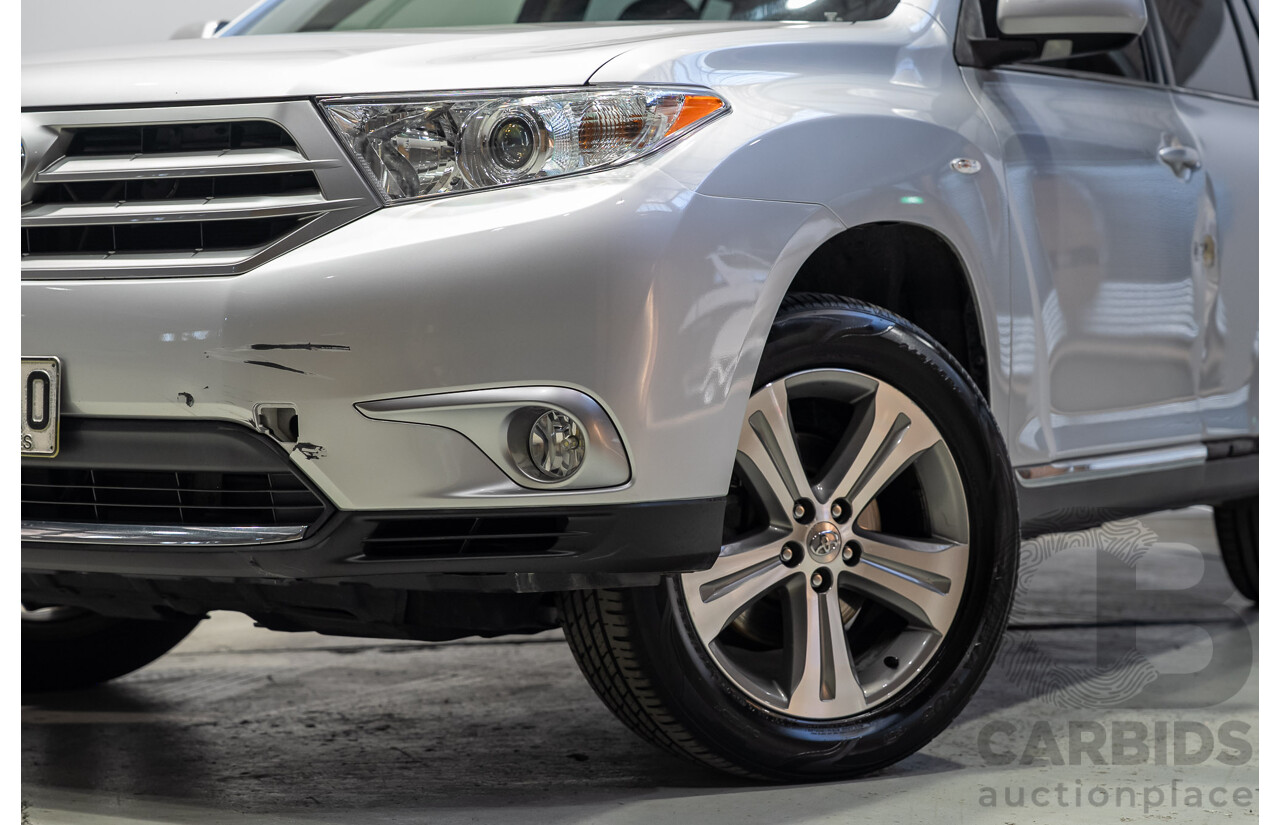 02/2011 Toyota Kluger KX-S (4x4) GSU45R MY11 UPGRADE 4d Wagon Silver 3.5L