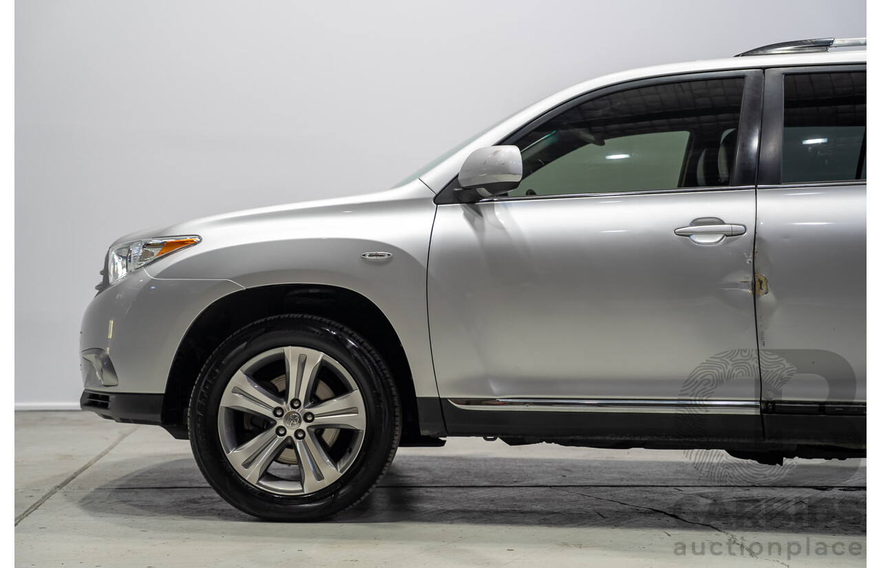 02/2011 Toyota Kluger KX-S (4x4) GSU45R MY11 UPGRADE 4d Wagon Silver 3.5L