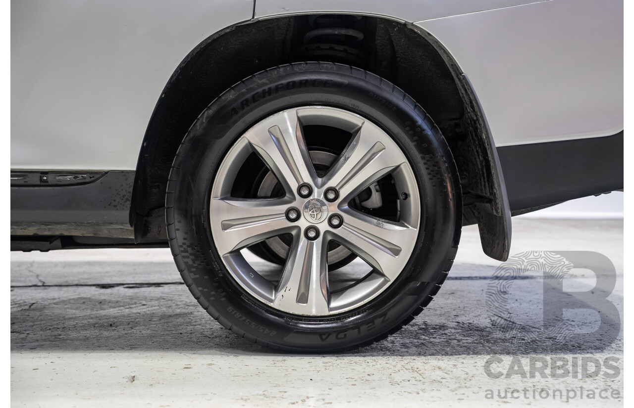 02/2011 Toyota Kluger KX-S (4x4) GSU45R MY11 UPGRADE 4d Wagon Silver 3.5L