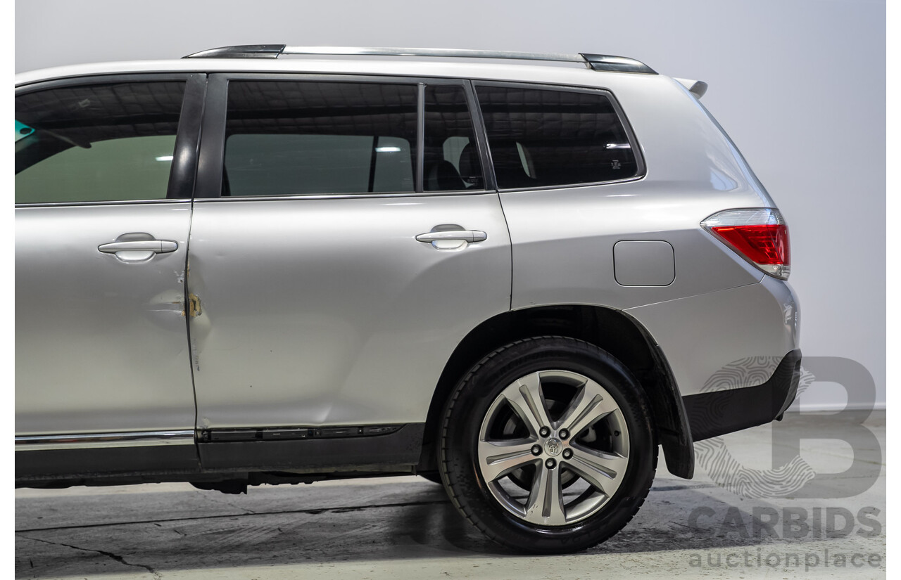02/2011 Toyota Kluger KX-S (4x4) GSU45R MY11 UPGRADE 4d Wagon Silver 3.5L