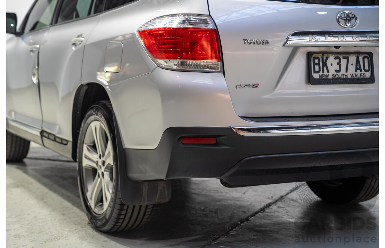 02/2011 Toyota Kluger KX-S (4x4) GSU45R MY11 UPGRADE 4d Wagon Silver 3.5L