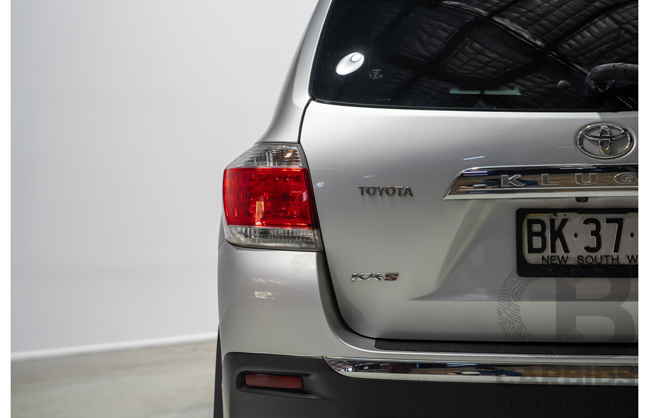 02/2011 Toyota Kluger KX-S (4x4) GSU45R MY11 UPGRADE 4d Wagon Silver 3.5L