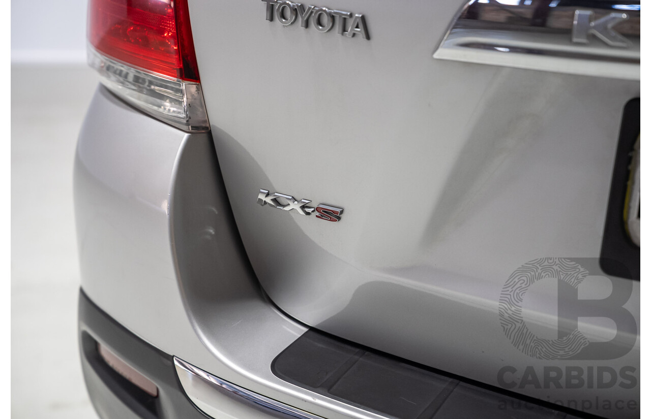 02/2011 Toyota Kluger KX-S (4x4) GSU45R MY11 UPGRADE 4d Wagon Silver 3.5L