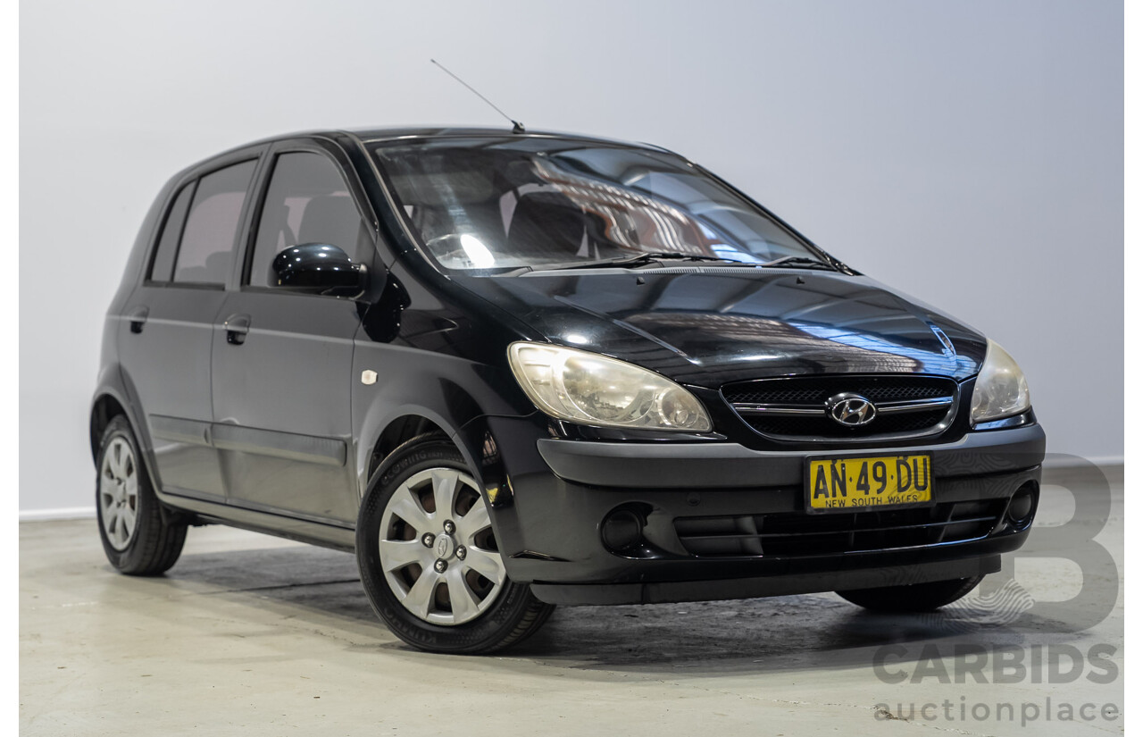 11/2006 Hyundai Getz TB Upgrade 5d Hatchback Black 1.4L