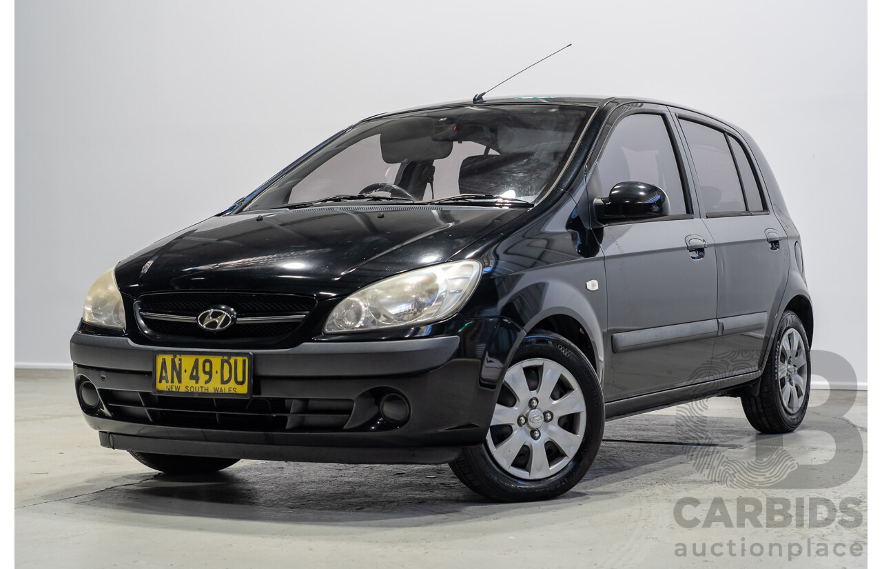 11/2006 Hyundai Getz TB Upgrade 5d Hatchback Black 1.4L