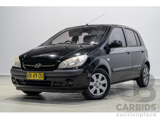 11/2006 Hyundai Getz TB Upgrade 5d Hatchback Black 1.4L