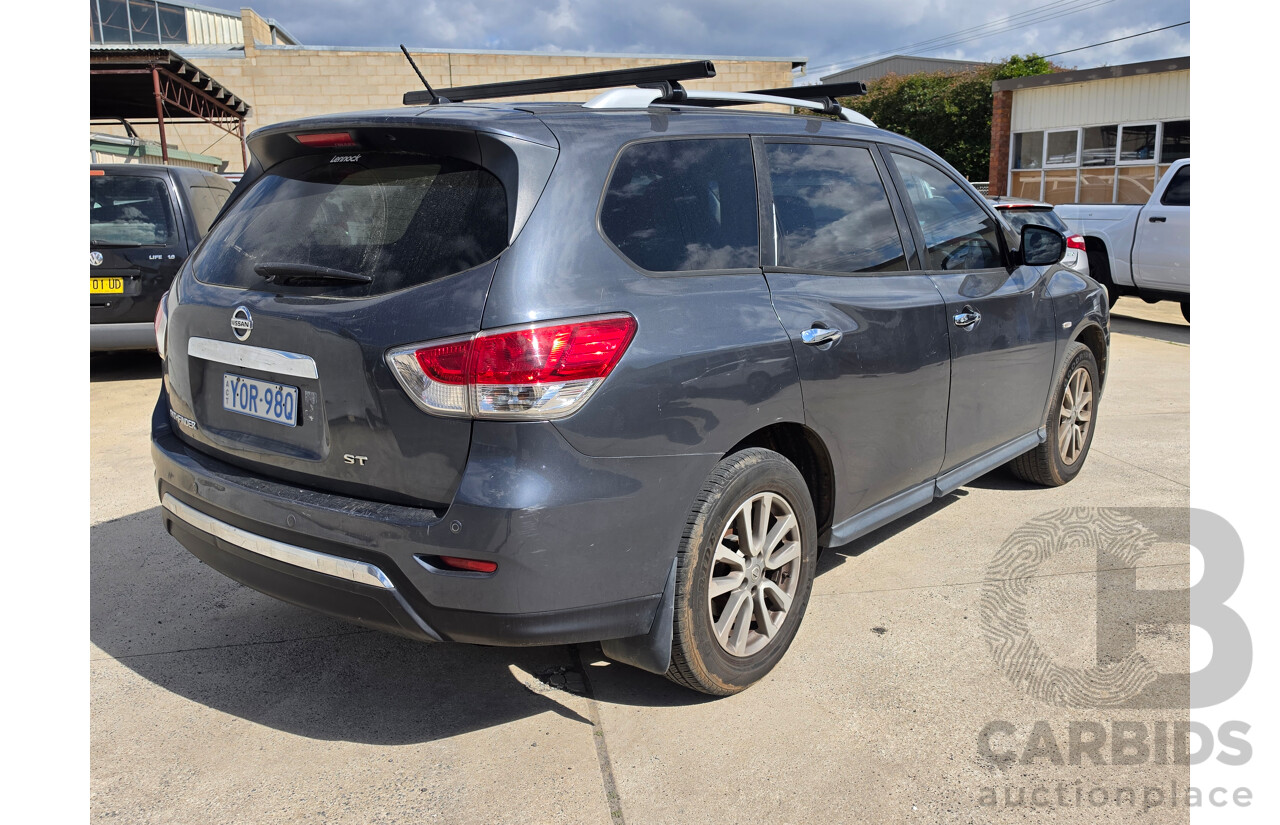 07/2014 Nissan Pathfinder ST R52 4d Wagon Grey 3.5L - 7 Seats