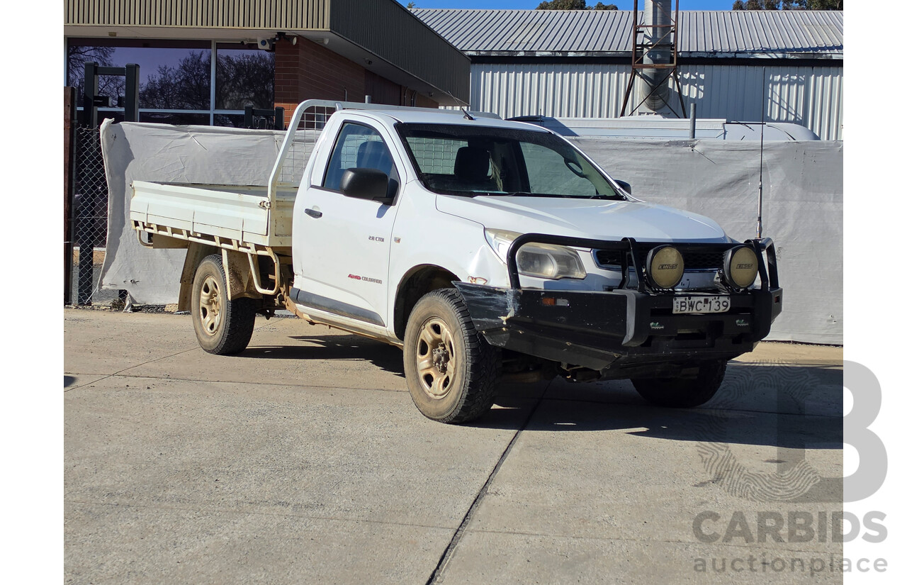 03/2014 Holden Colorado DX (4x4) RG MY14 C/Chas White Turbo Diesel 2.8L