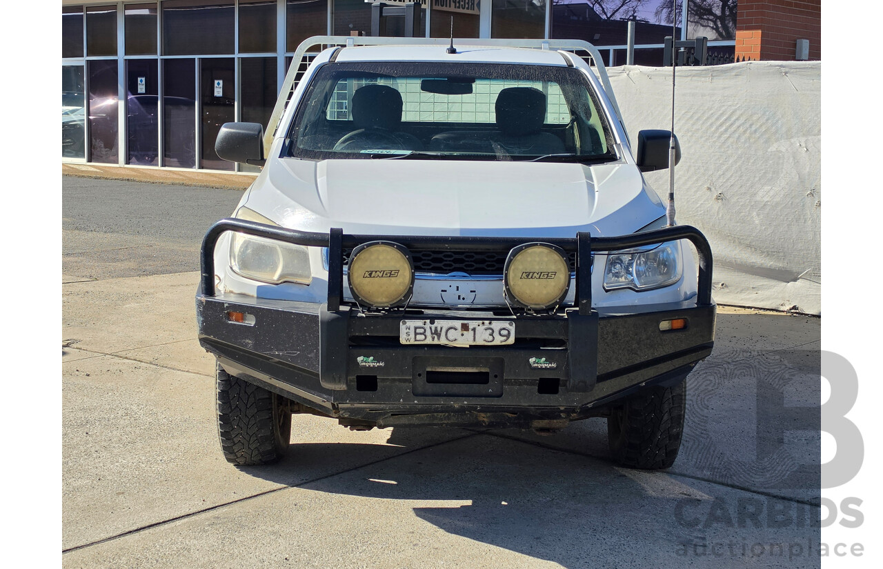 03/2014 Holden Colorado DX (4x4) RG MY14 C/Chas White Turbo Diesel 2.8L