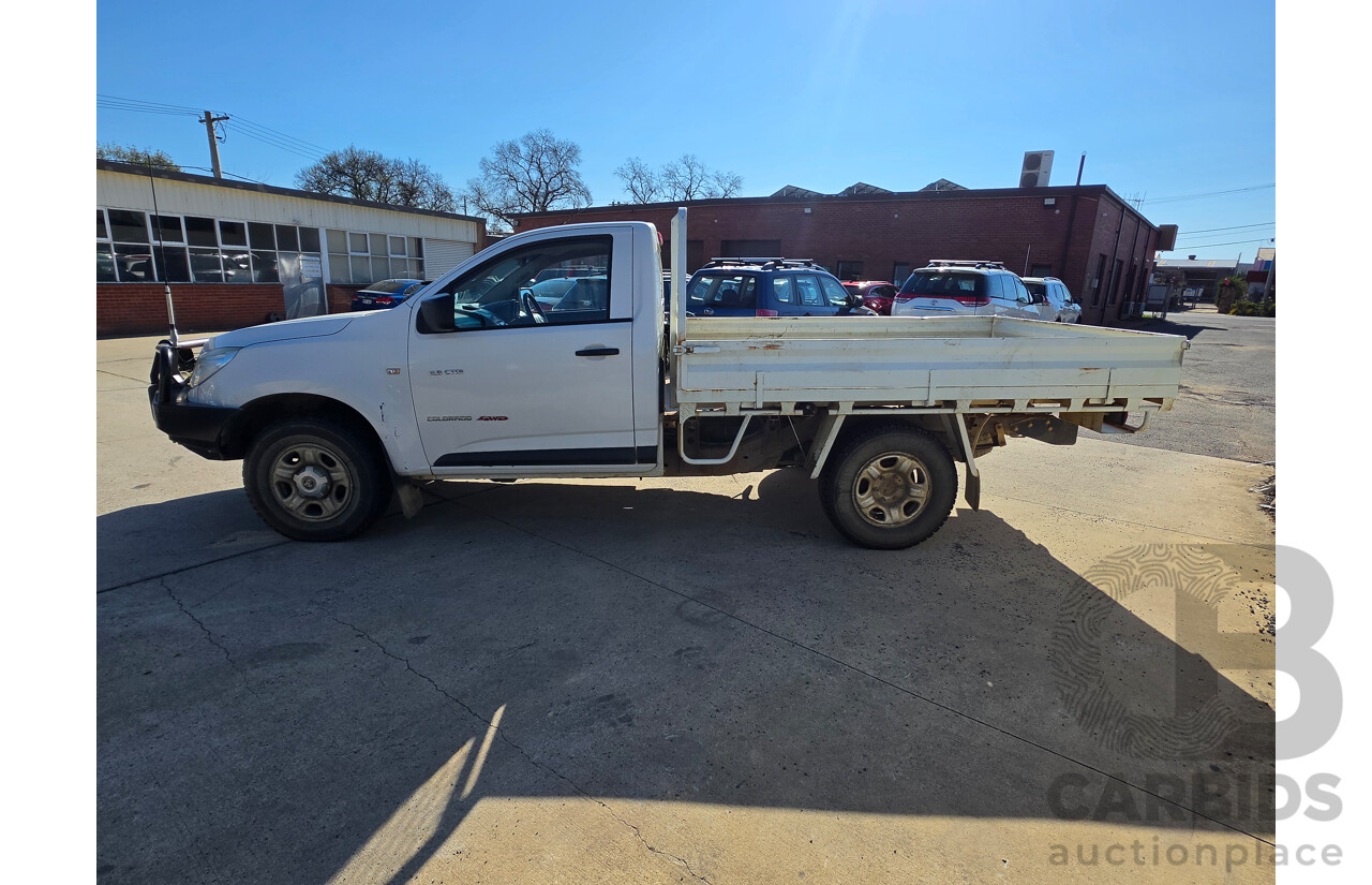 03/2014 Holden Colorado DX (4x4) RG MY14 C/Chas White Turbo Diesel 2.8L