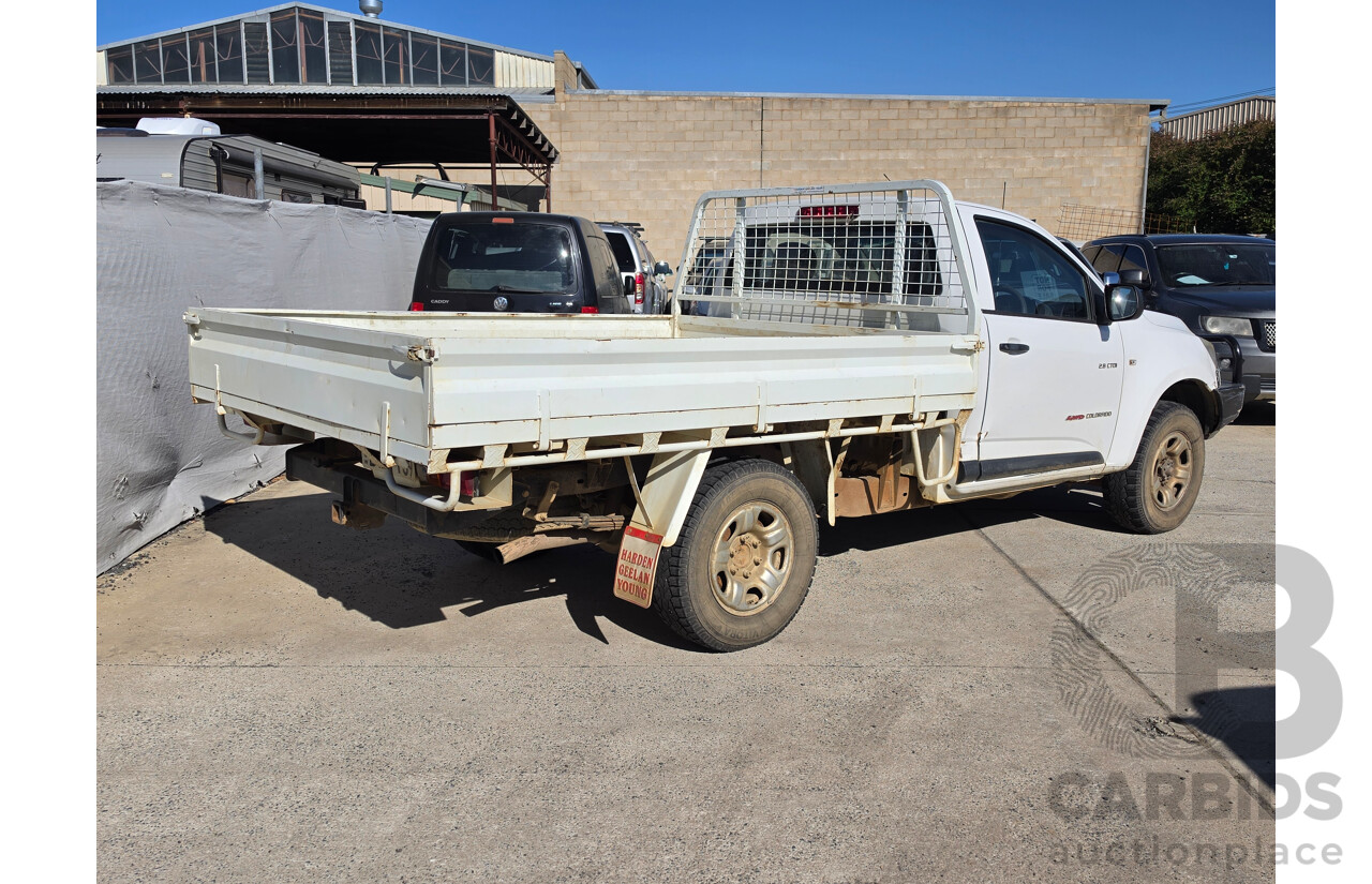 03/2014 Holden Colorado DX (4x4) RG MY14 C/Chas White Turbo Diesel 2.8L