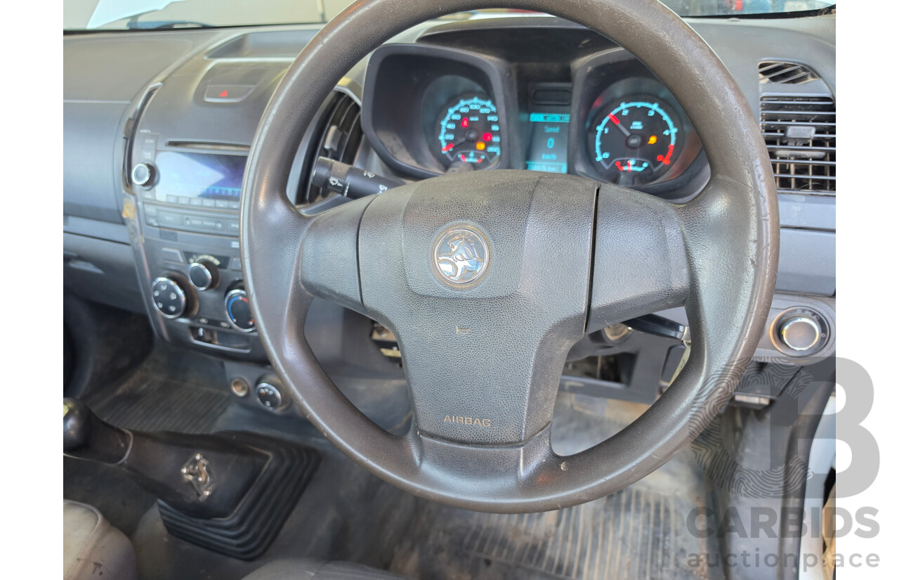 03/2014 Holden Colorado DX (4x4) RG MY14 C/Chas White Turbo Diesel 2.8L