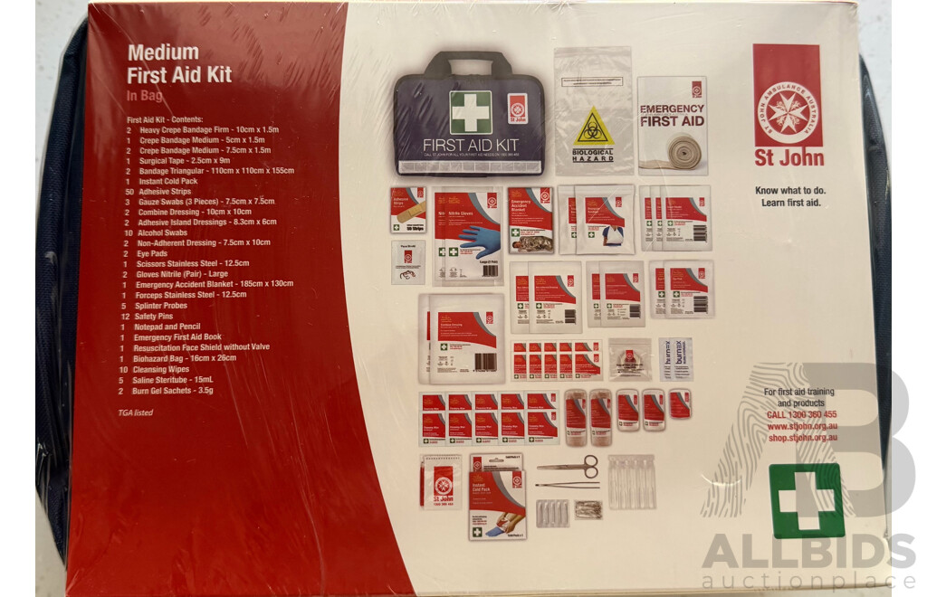 St Johns First Aid Kit - Medium - Valued at $114.95