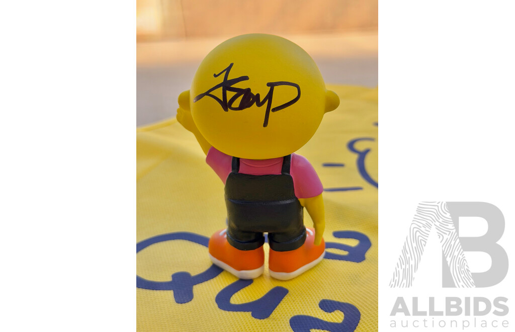 Giggle Bobblehead signed by Canberra Raiders #8 Josh Papali'i (4)