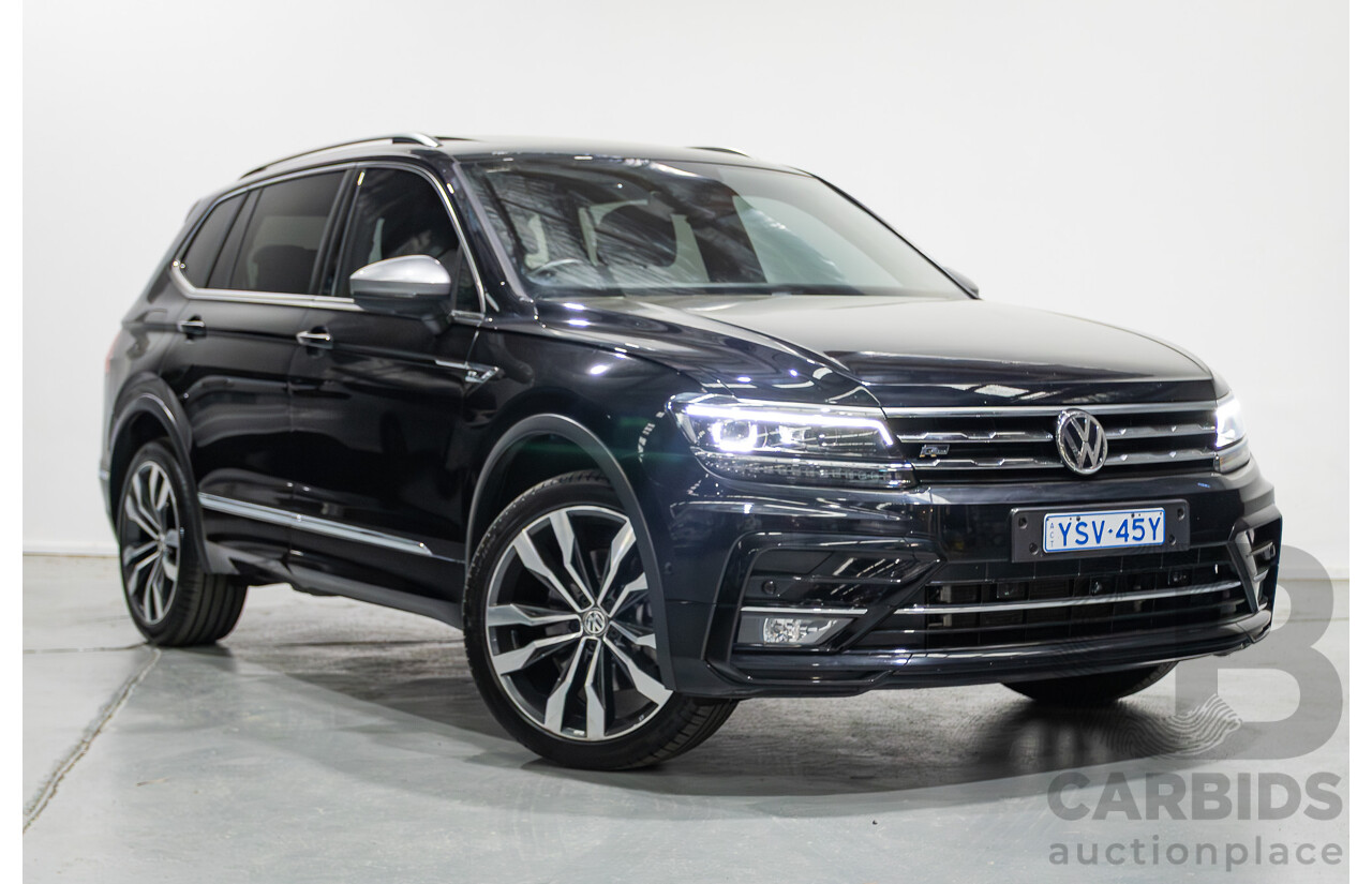 5/2021 Volkswagen Tiguan Allspace 162 TSI Highline R-Line (AWD) 5NA MY21 4d Wagon Deep Black Pearlescent Turbo 2.0L - 7 Seater