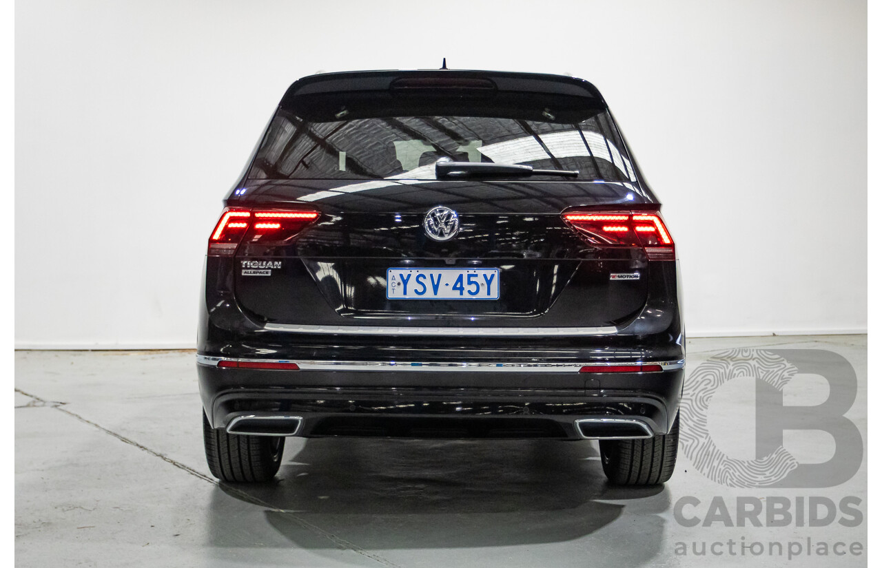 5/2021 Volkswagen Tiguan Allspace 162 TSI Highline R-Line (AWD) 5NA MY21 4d Wagon Deep Black Pearlescent Turbo 2.0L - 7 Seater