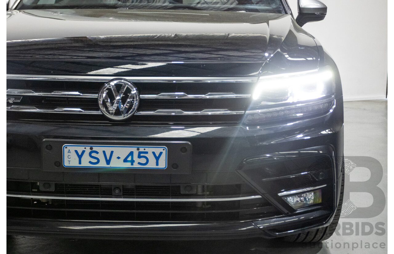 5/2021 Volkswagen Tiguan Allspace 162 TSI Highline R-Line (AWD) 5NA MY21 4d Wagon Deep Black Pearlescent Turbo 2.0L - 7 Seater
