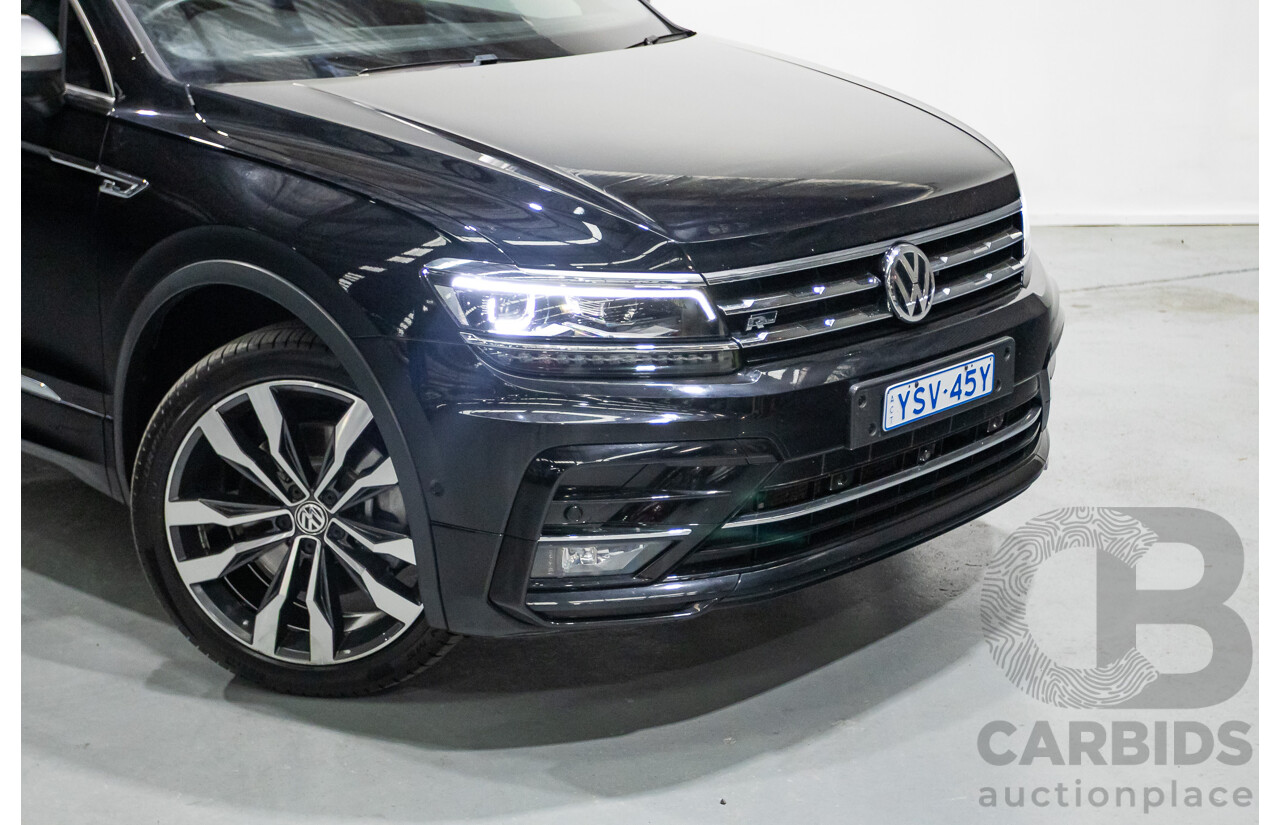 5/2021 Volkswagen Tiguan Allspace 162 TSI Highline R-Line (AWD) 5NA MY21 4d Wagon Deep Black Pearlescent Turbo 2.0L - 7 Seater