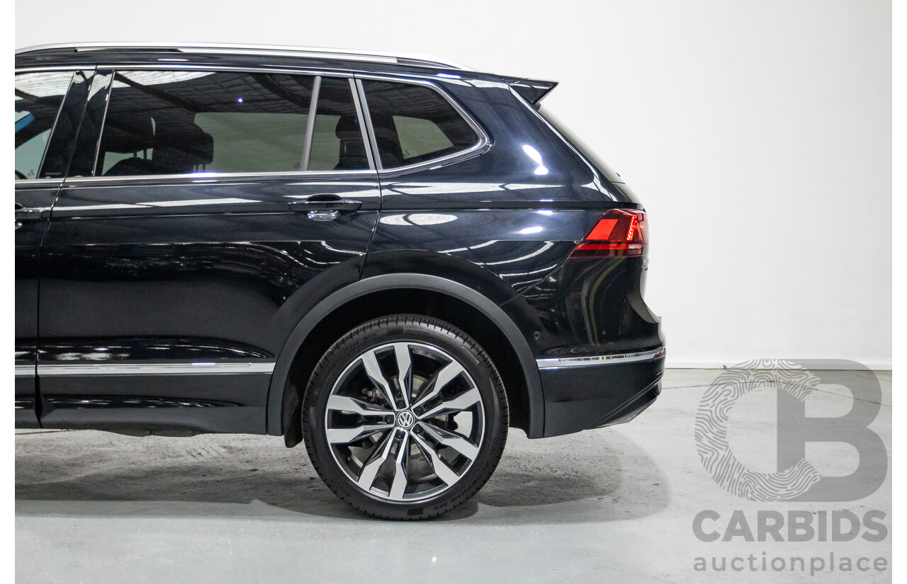 5/2021 Volkswagen Tiguan Allspace 162 TSI Highline R-Line (AWD) 5NA MY21 4d Wagon Deep Black Pearlescent Turbo 2.0L - 7 Seater