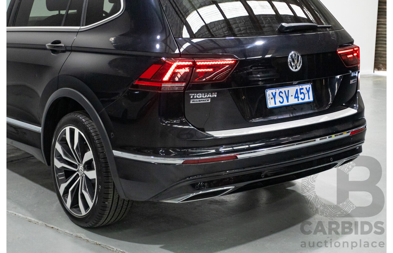 5/2021 Volkswagen Tiguan Allspace 162 TSI Highline R-Line (AWD) 5NA MY21 4d Wagon Deep Black Pearlescent Turbo 2.0L - 7 Seater