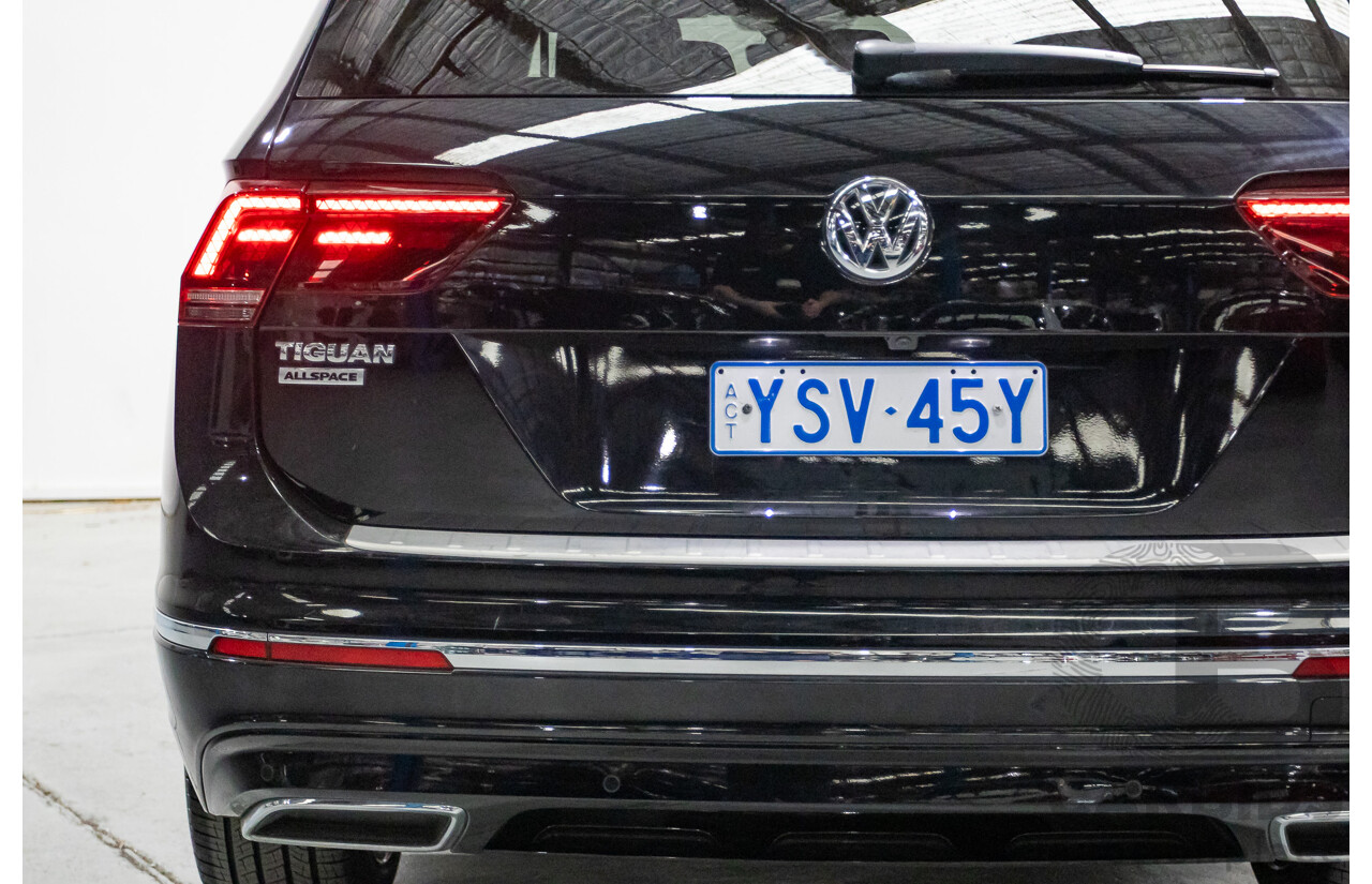5/2021 Volkswagen Tiguan Allspace 162 TSI Highline R-Line (AWD) 5NA MY21 4d Wagon Deep Black Pearlescent Turbo 2.0L - 7 Seater