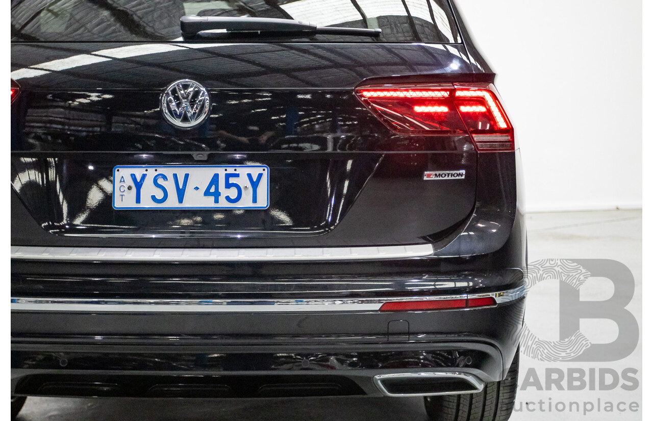 5/2021 Volkswagen Tiguan Allspace 162 TSI Highline R-Line (AWD) 5NA MY21 4d Wagon Deep Black Pearlescent Turbo 2.0L - 7 Seater
