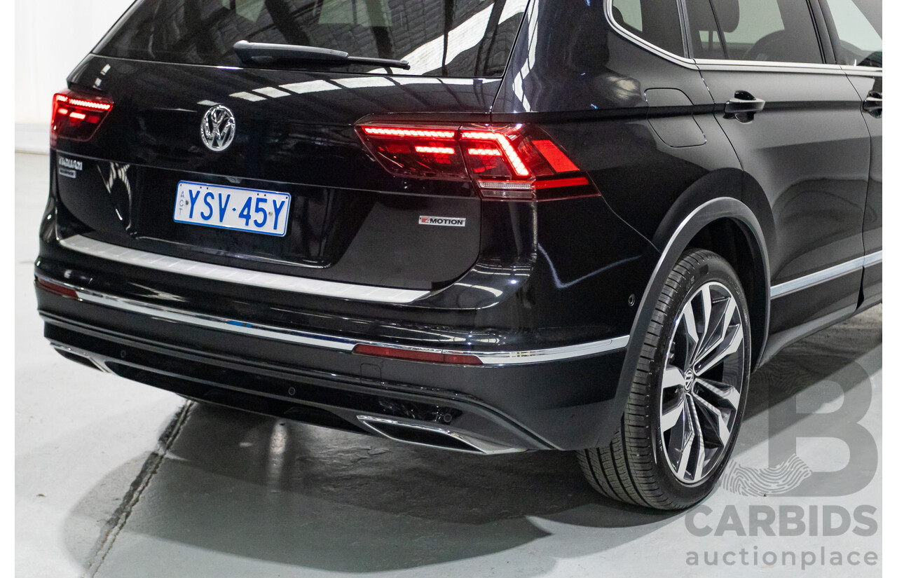 5/2021 Volkswagen Tiguan Allspace 162 TSI Highline R-Line (AWD) 5NA MY21 4d Wagon Deep Black Pearlescent Turbo 2.0L - 7 Seater