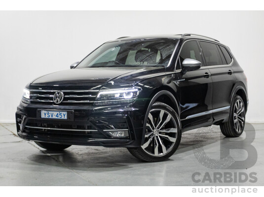5/2021 Volkswagen Tiguan Allspace 162 TSI Highline R-Line (AWD) 5NA MY21 4d Wagon Deep Black Pearlescent Turbo 2.0L - 7 Seater