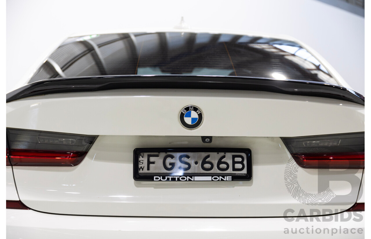 07/2019 BMW 330i G20 MY19 4d Sedan Alpine White Turbo 2.0L