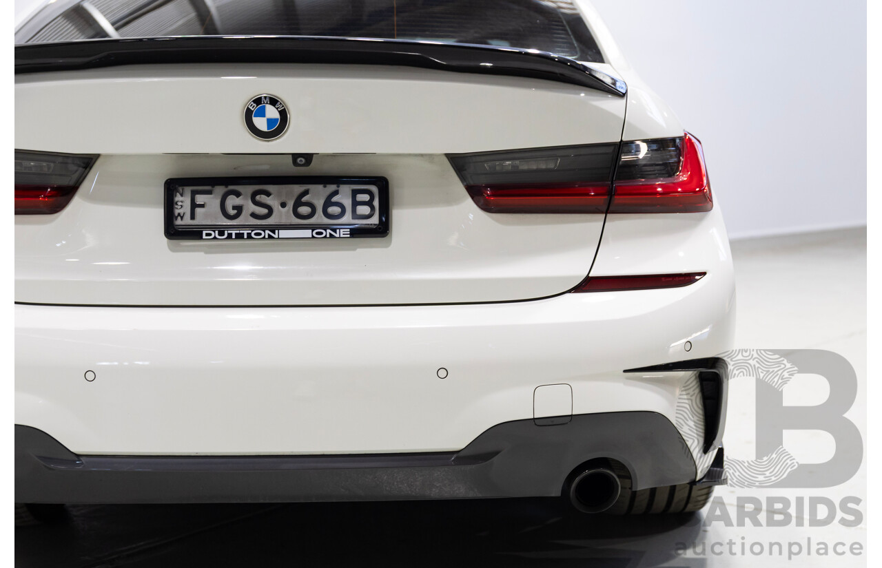 07/2019 BMW 330i G20 MY19 4d Sedan Alpine White Turbo 2.0L
