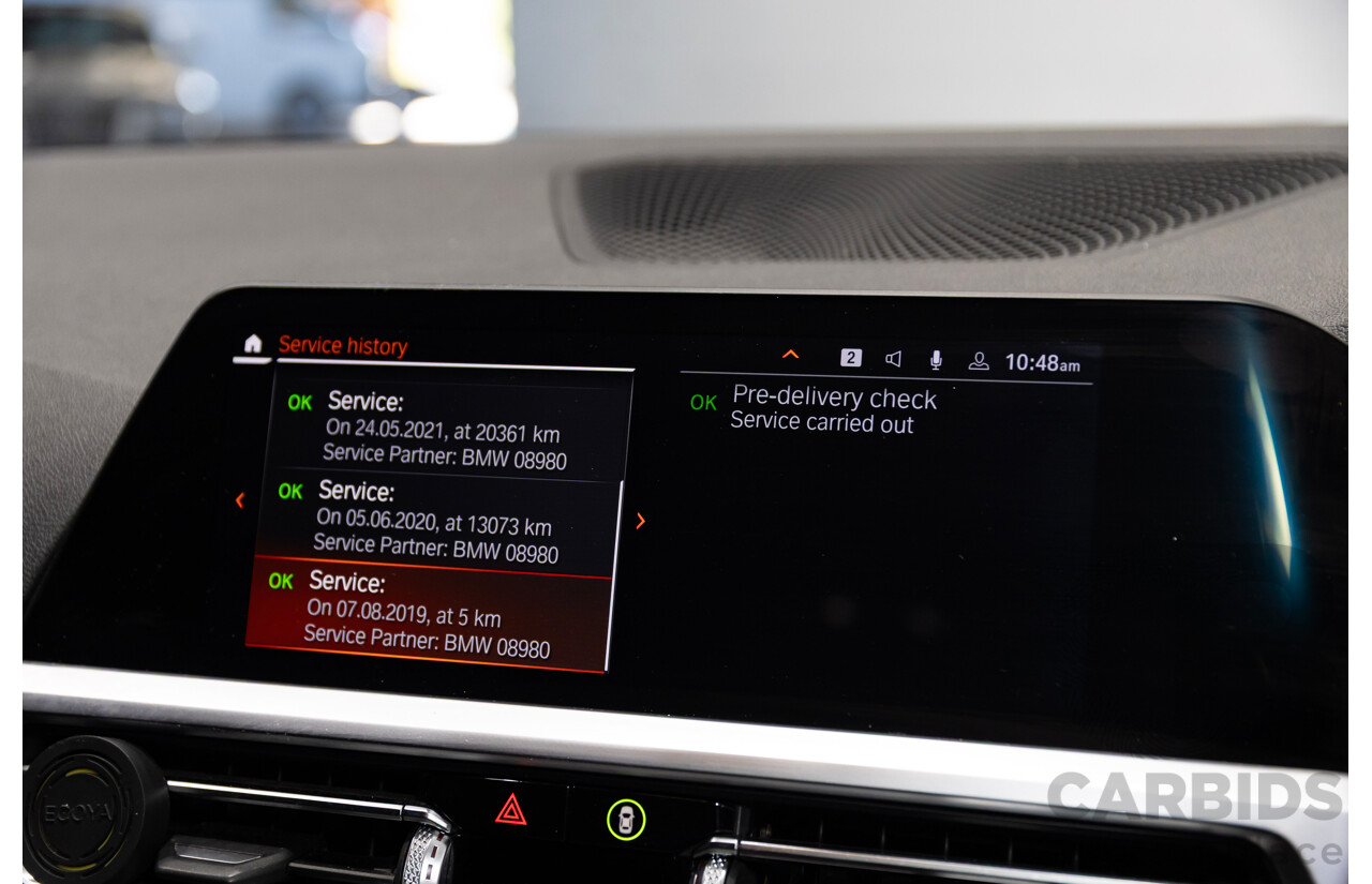 07/2019 BMW 330i G20 MY19 4d Sedan Alpine White Turbo 2.0L