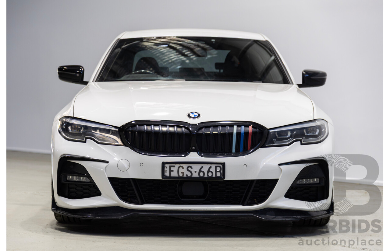 07/2019 BMW 330i G20 MY19 4d Sedan Alpine White Turbo 2.0L