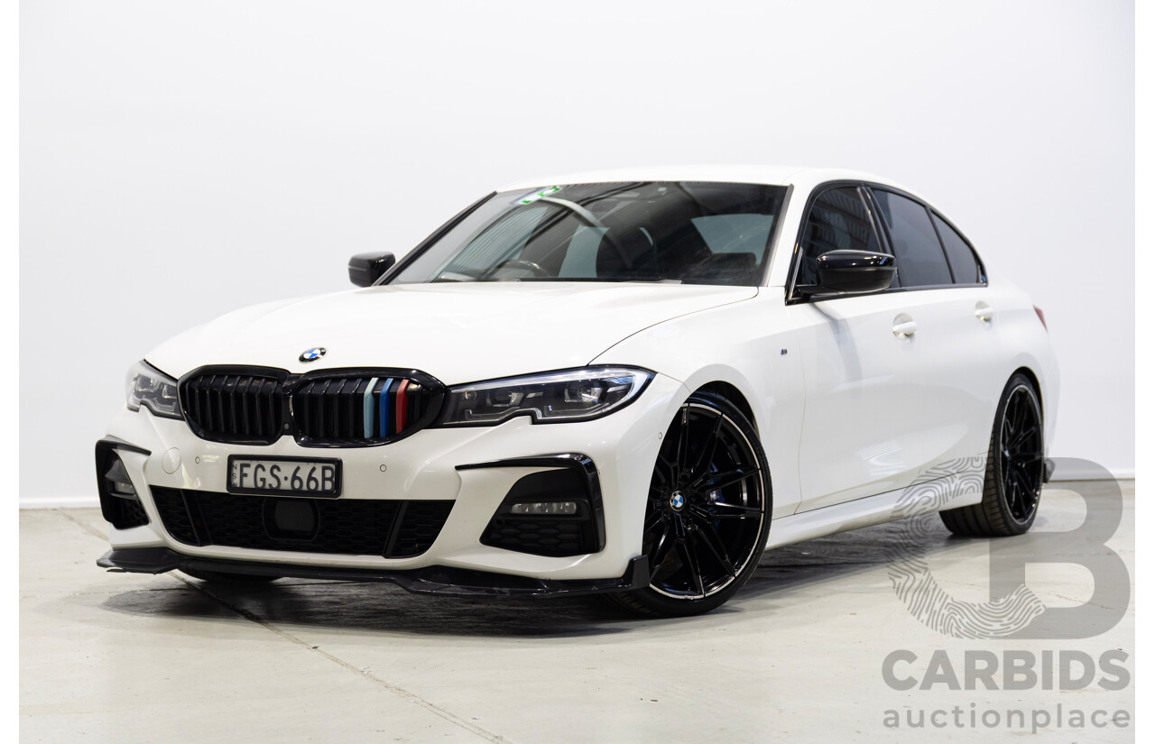 07/2019 BMW 330i G20 MY19 4d Sedan Alpine White Turbo 2.0L