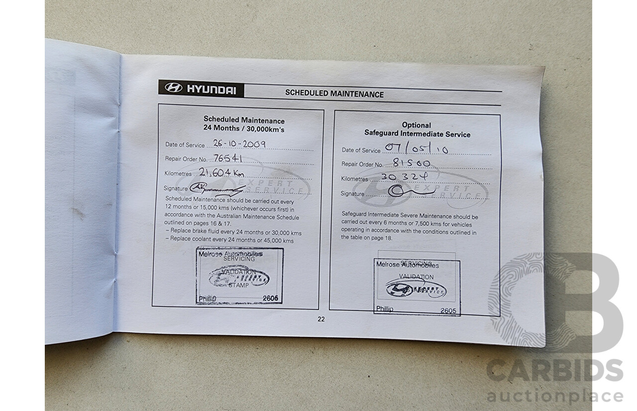 02/2008 Hyundai i30 SX FD 5d Hatchback White 2.0L