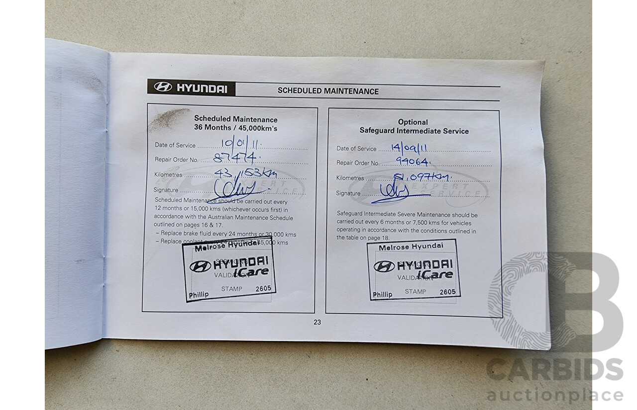 02/2008 Hyundai i30 SX FD 5d Hatchback White 2.0L