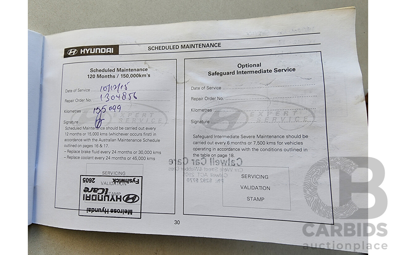 02/2008 Hyundai i30 SX FD 5d Hatchback White 2.0L