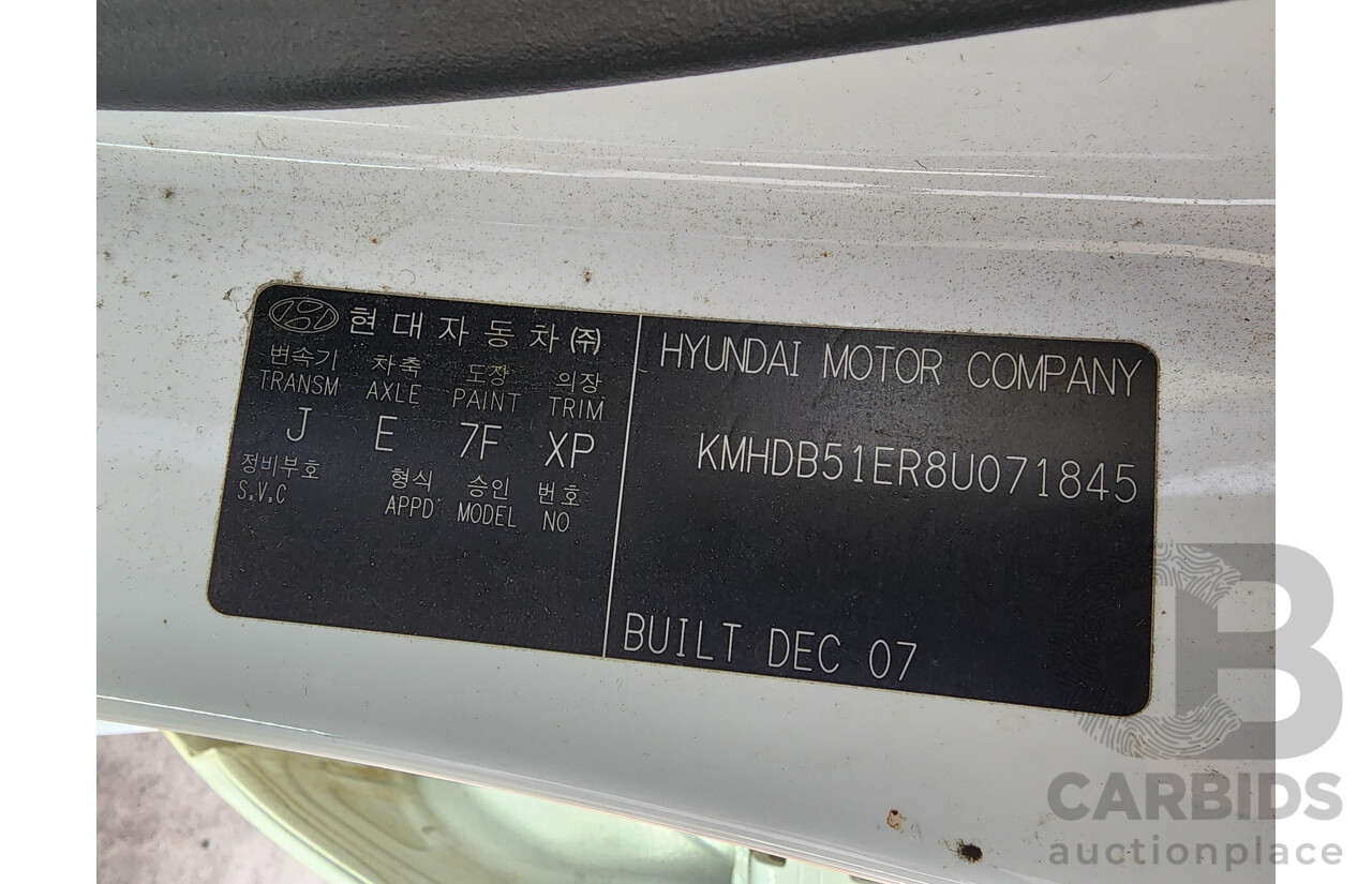 02/2008 Hyundai i30 SX FD 5d Hatchback White 2.0L