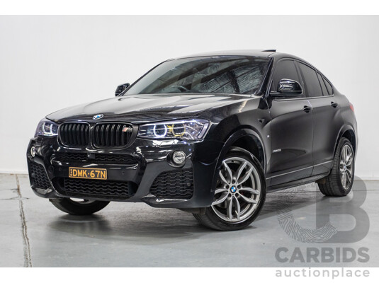 10/2016 BMW X4 xDrive 35i (AWD) F26 MY16 5d Coupe Black Sapphire Metallic Turbo 3.0L